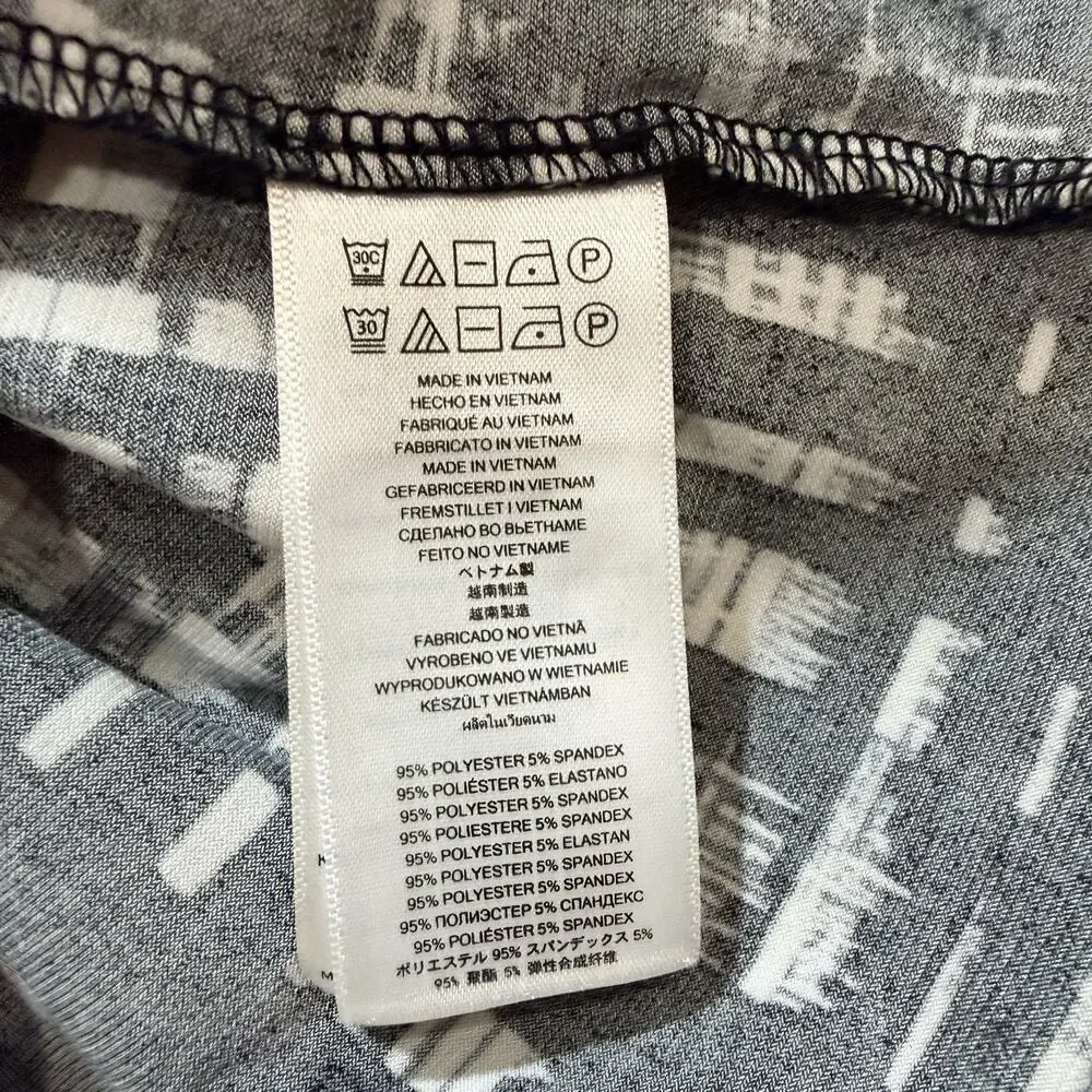Michael Kors Day Dress Size L Black Plaid Long Sleeve Stretch Sheath Essentials